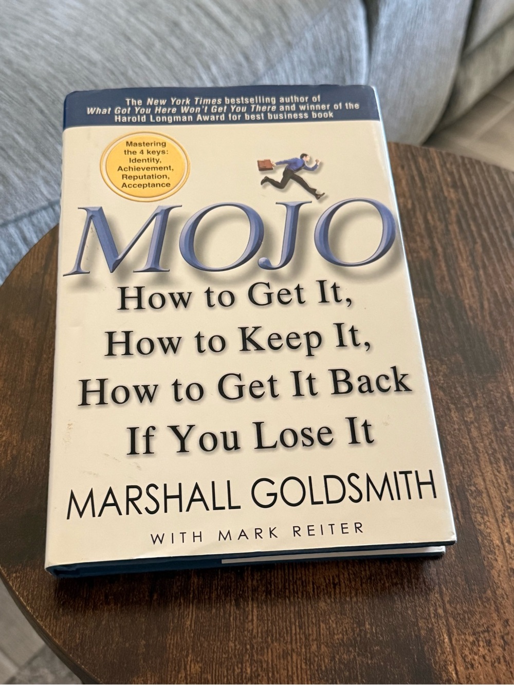 MOJO by Marshall Goldsmith Hardcover Book - Cream & Blue Cover